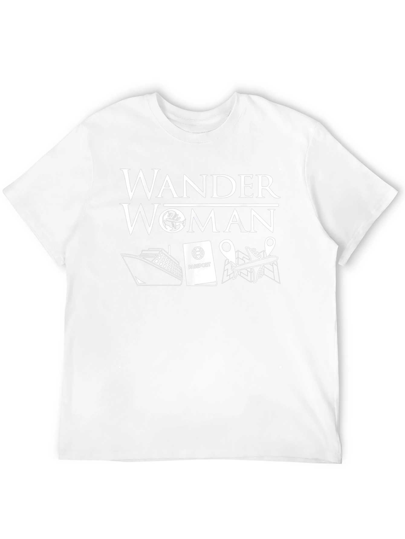 Wander Woman Black Graphic T-Shirt - Travel Lover Tee