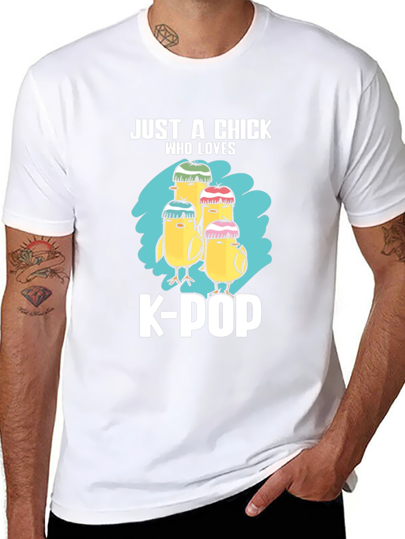 Just A Chick Who Loves K-POP T-Shirt