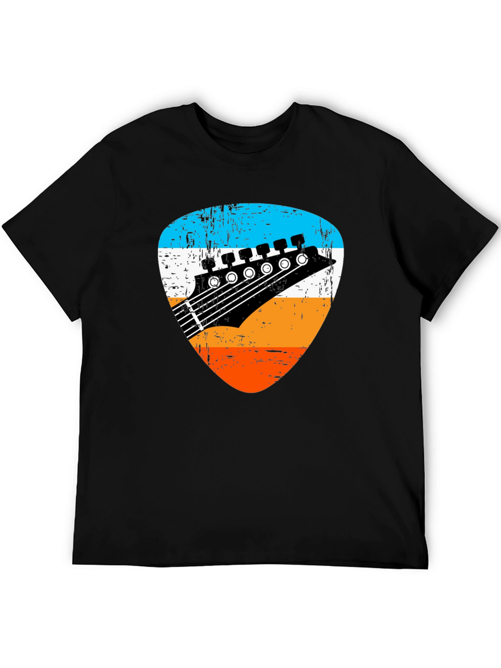 Retro Guitar Pick Graphic Tee