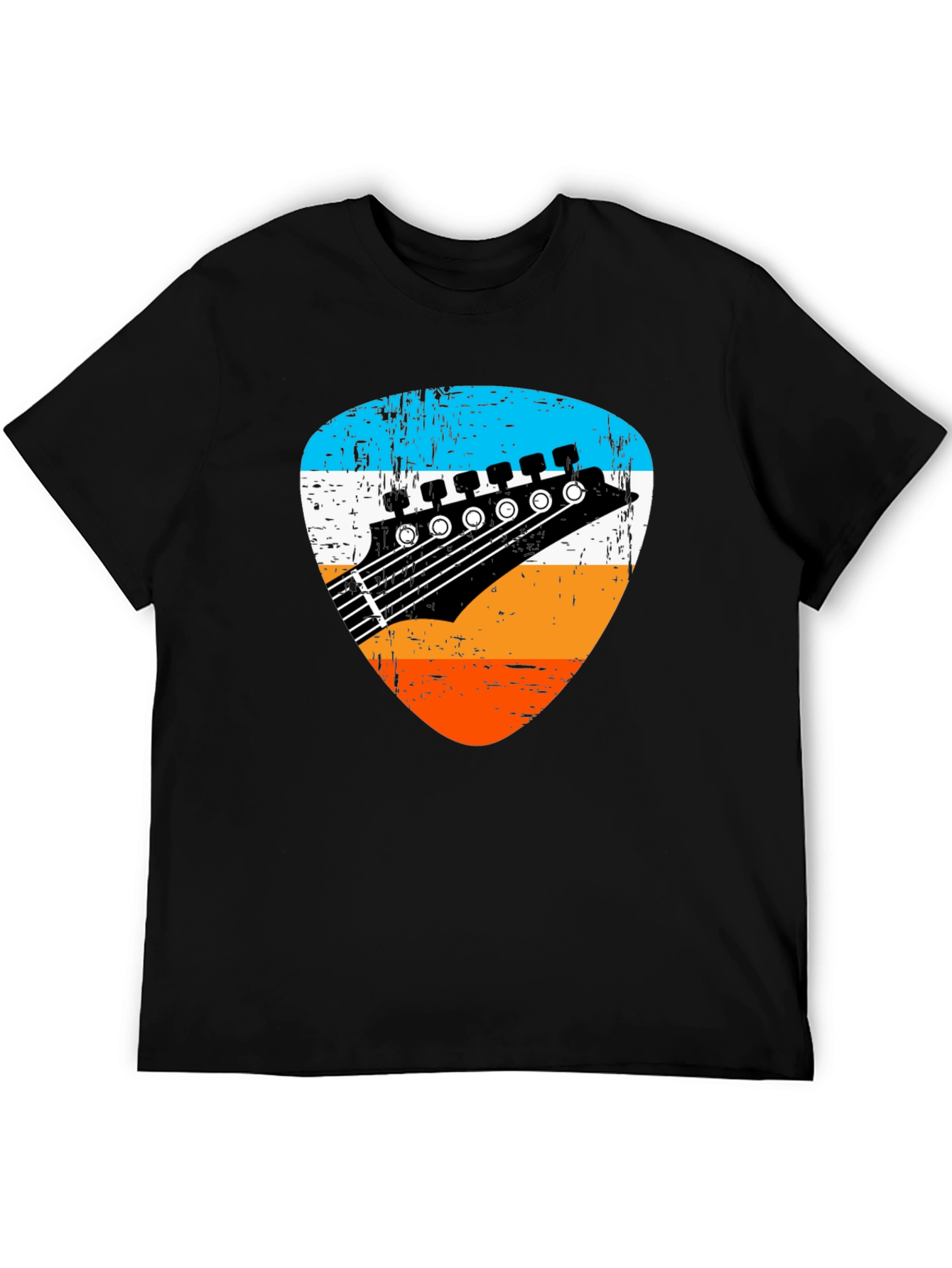 Retro Guitar Pick Graphic Tee
