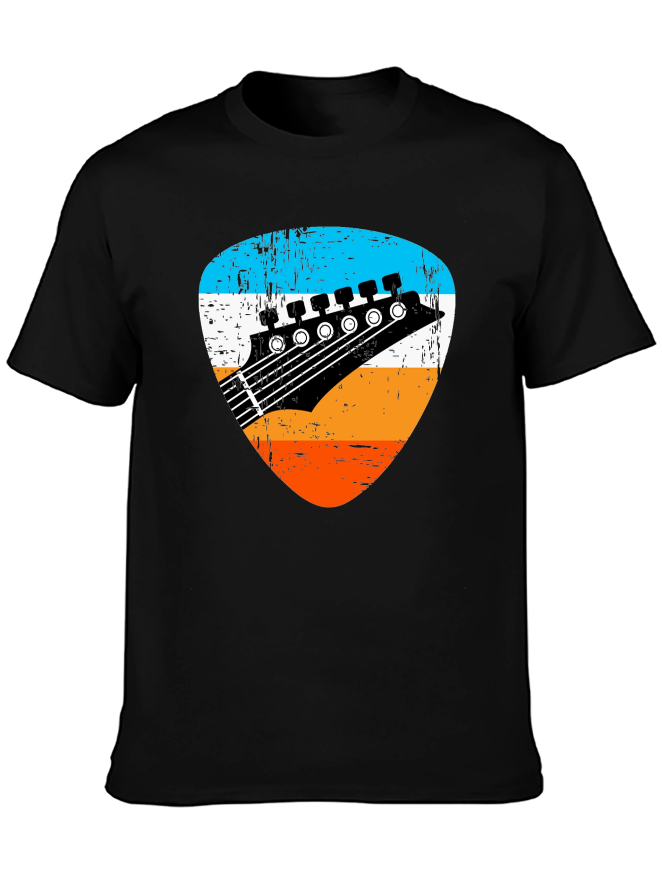 Retro Guitar Pick Graphic Tee