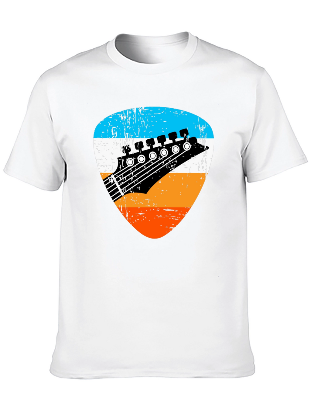 Retro Guitar Pick Graphic Tee