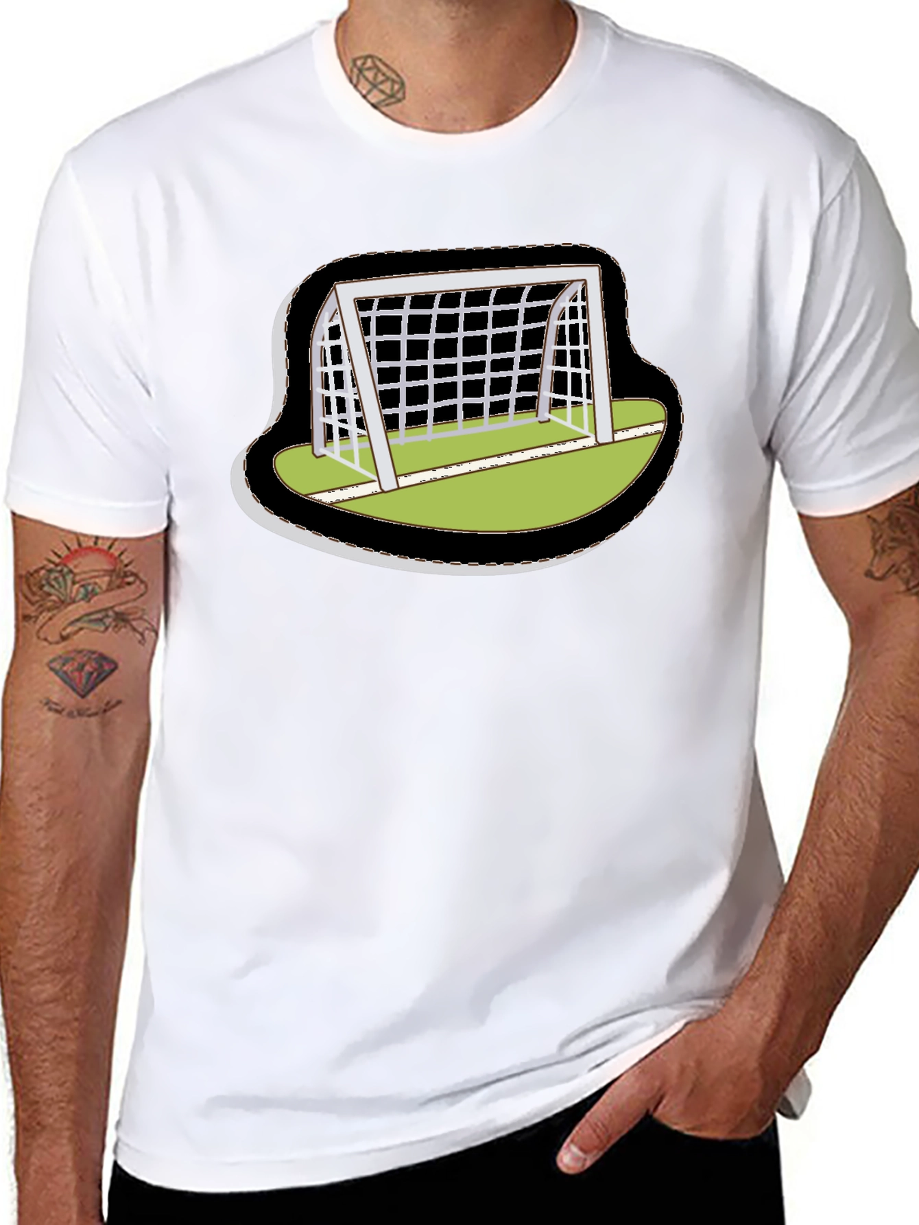 Soccer Goal T-Shirt - Sporty Graphic Tee