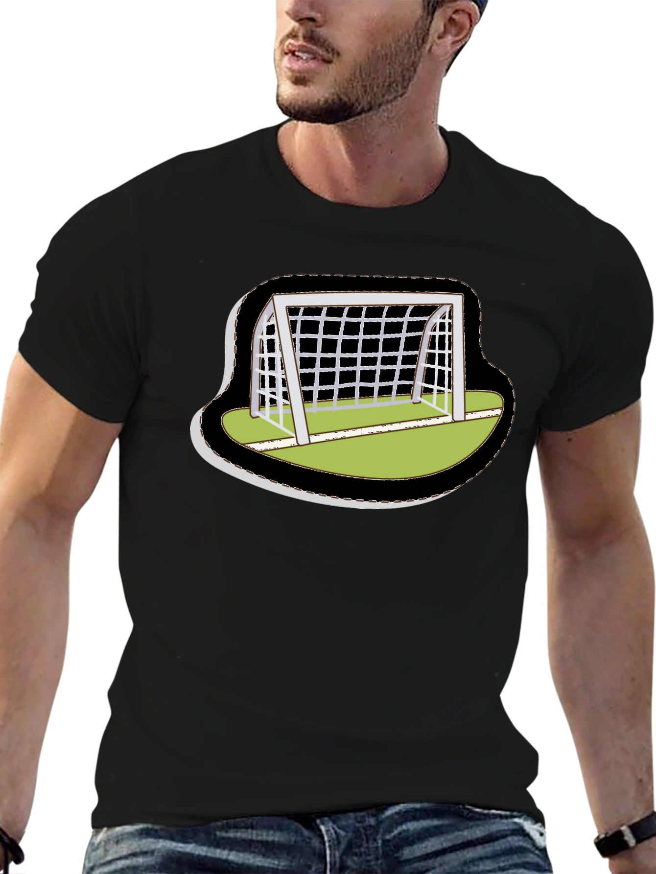 Soccer Goal T-Shirt - Sporty Graphic Tee