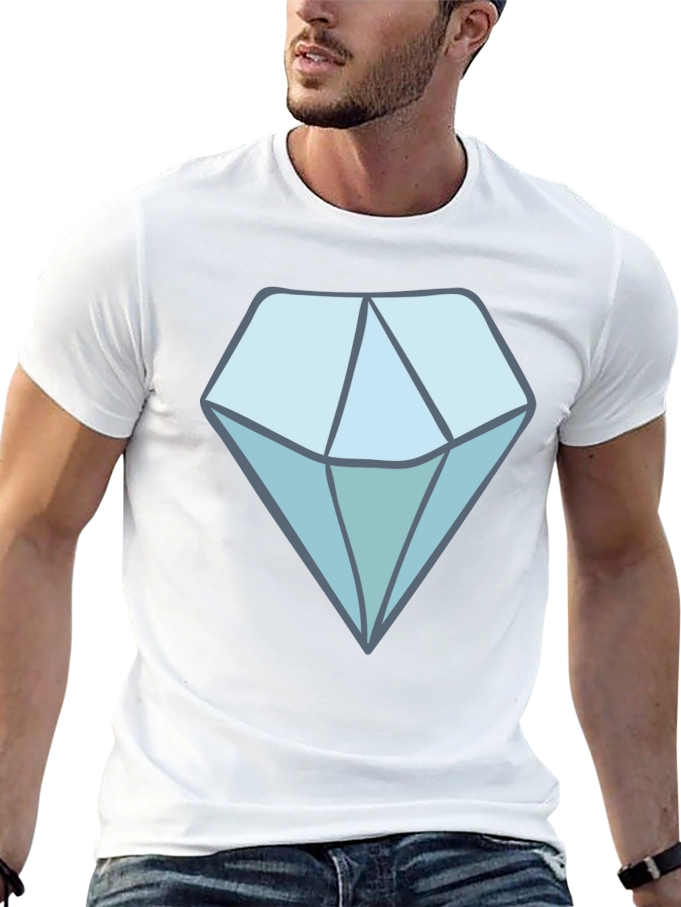 Diamond Graphic Tee - Stylish Casual Wear