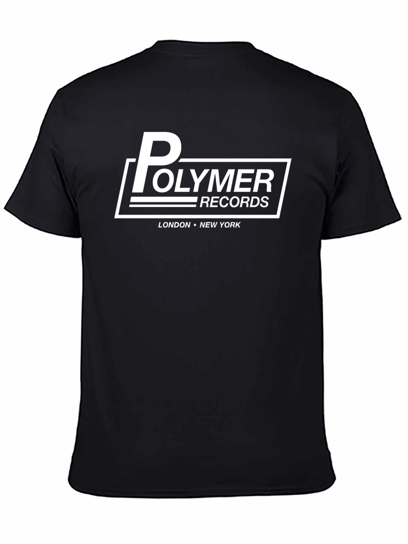 Polymer Records Graphic Tee - Black Cotton T-Shirt