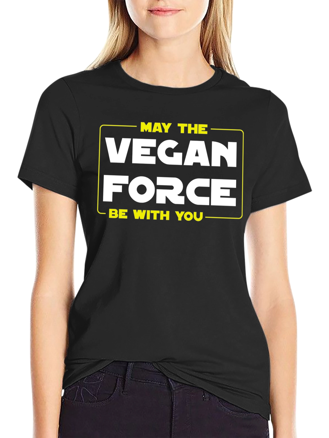 Vegan Force T-Shirt - May the Vegan Force Be With You