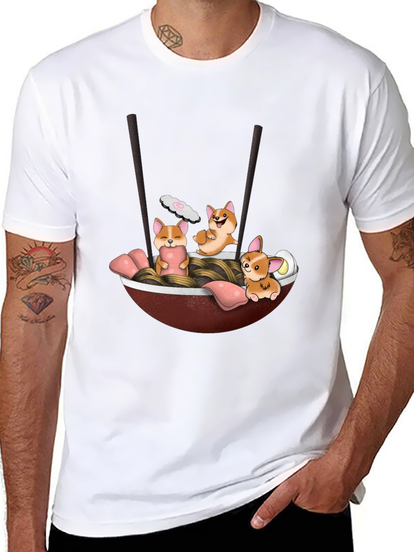 Corgi Ramen T-Shirt