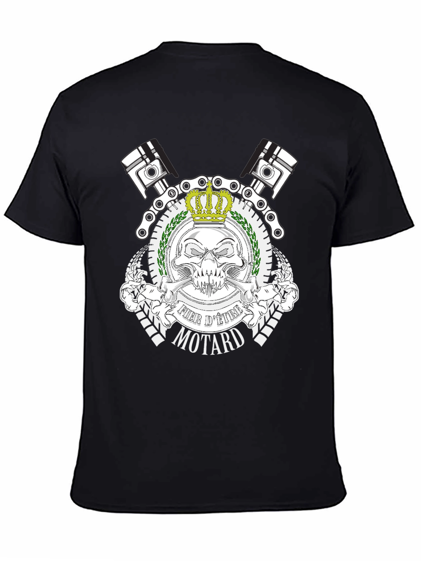 Fier dEtre Motard Black T-Shirt