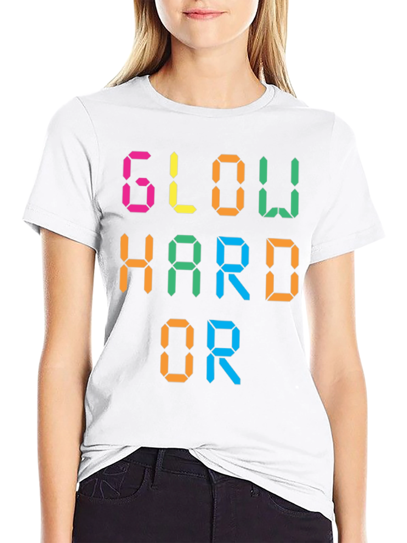 Glow Hard or Glow Home Graphic Tee