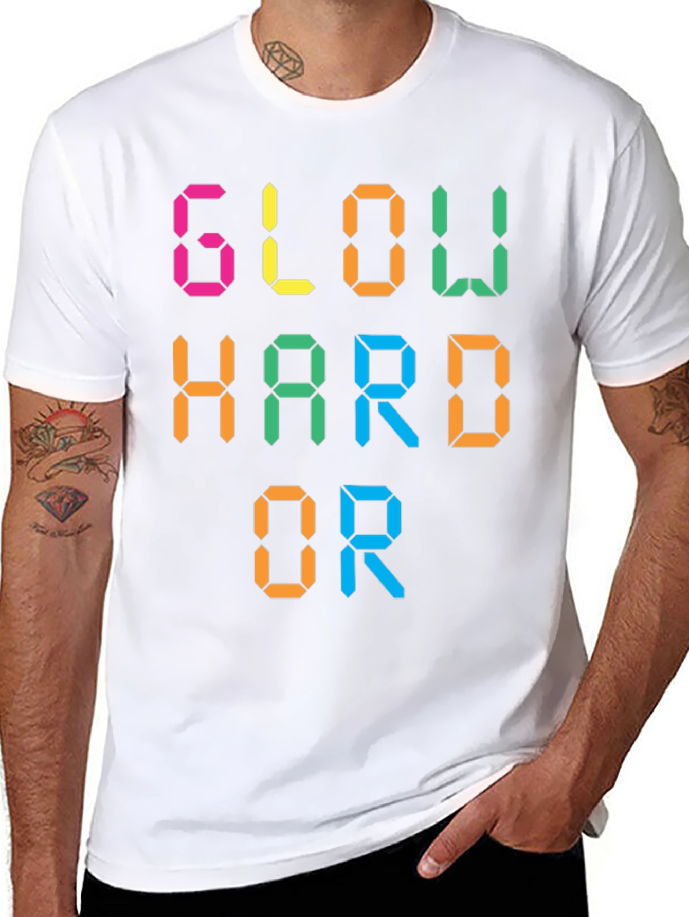 Glow Hard or Glow Home Graphic Tee
