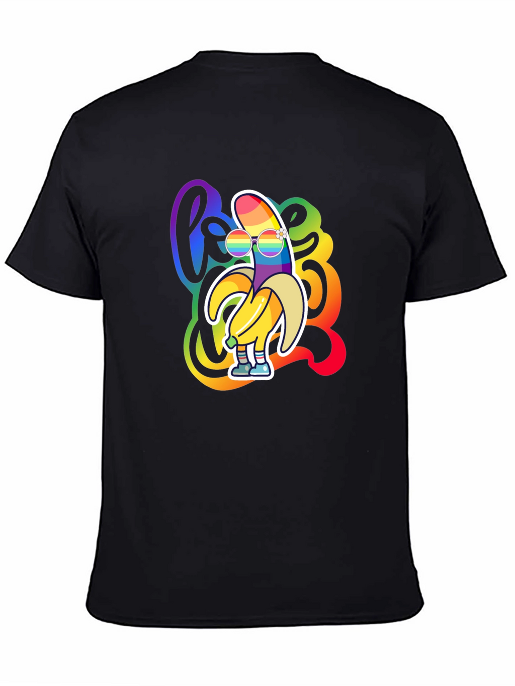 Rainbow Banana LGBT Pride Graphic T-Shirt