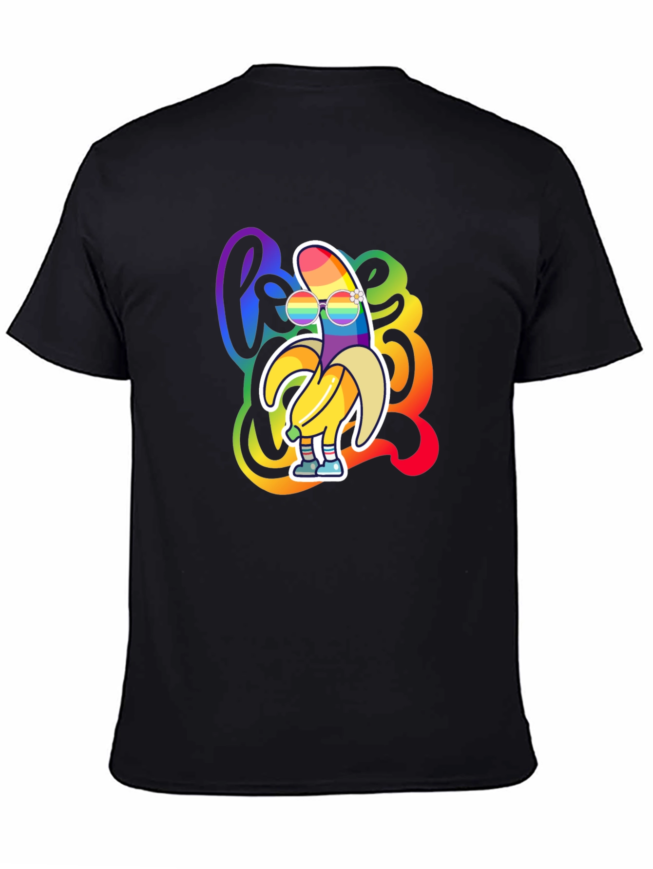 Rainbow Banana LGBT Pride Graphic T-Shirt
