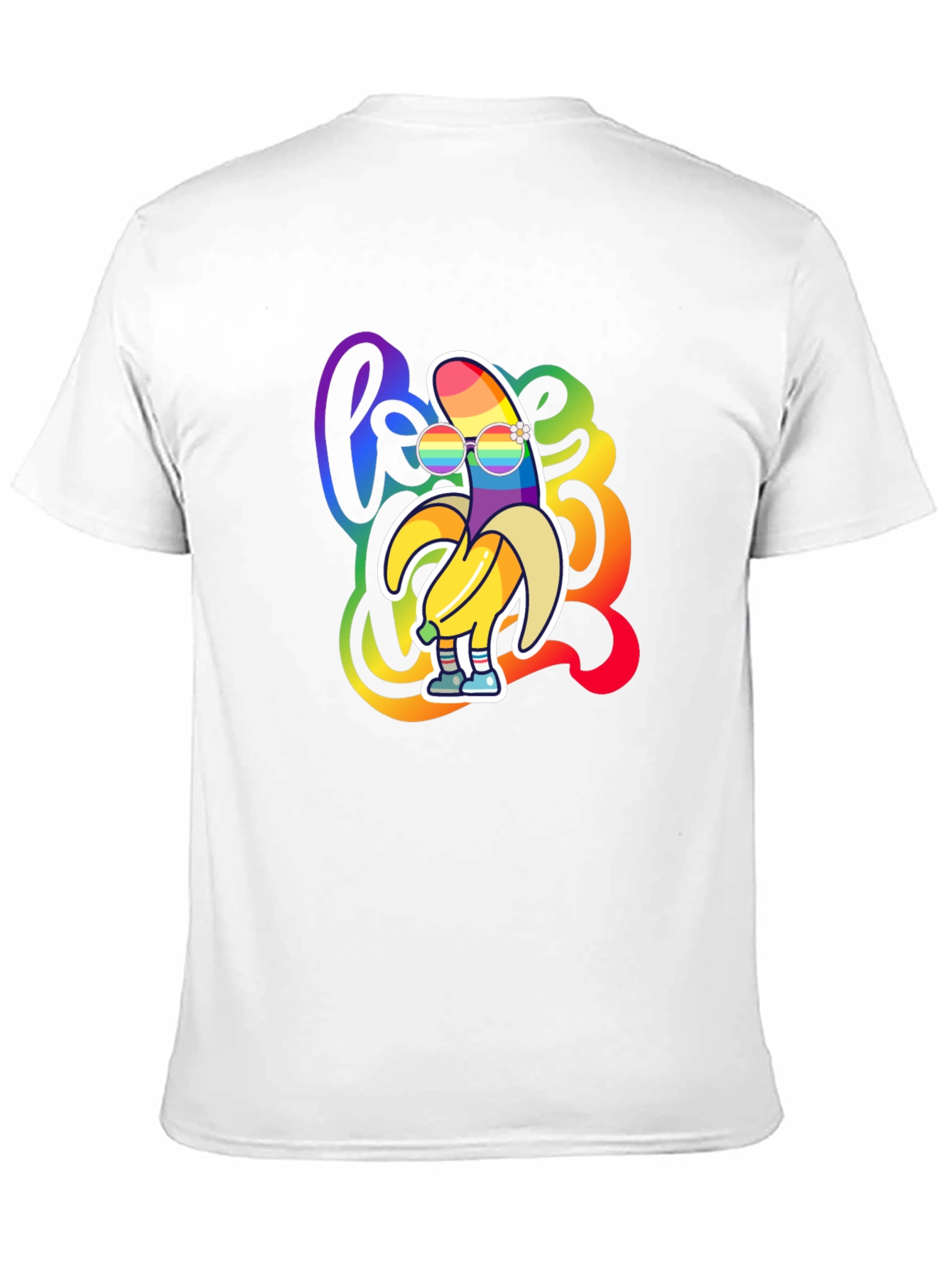 Rainbow Banana LGBT Pride Graphic T-Shirt
