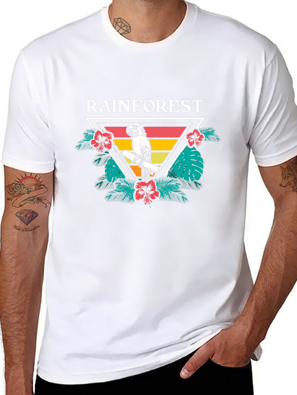 Rainforest Parrot Graphic Tee