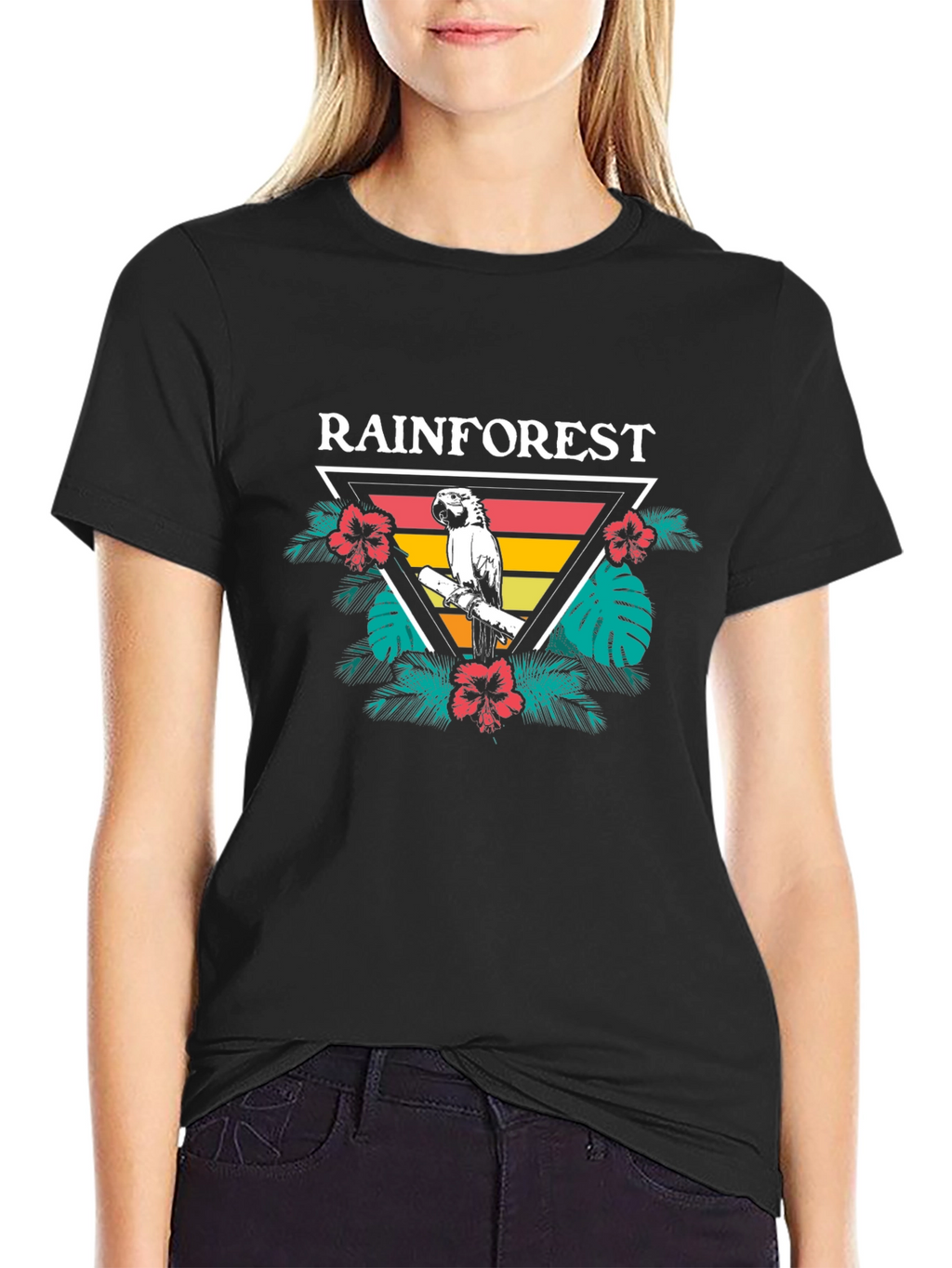 Rainforest Parrot Graphic Tee