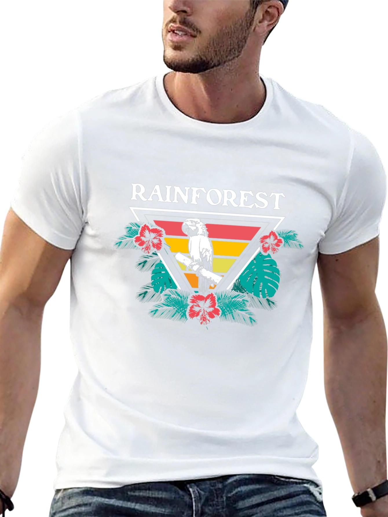 Rainforest Parrot Graphic Tee