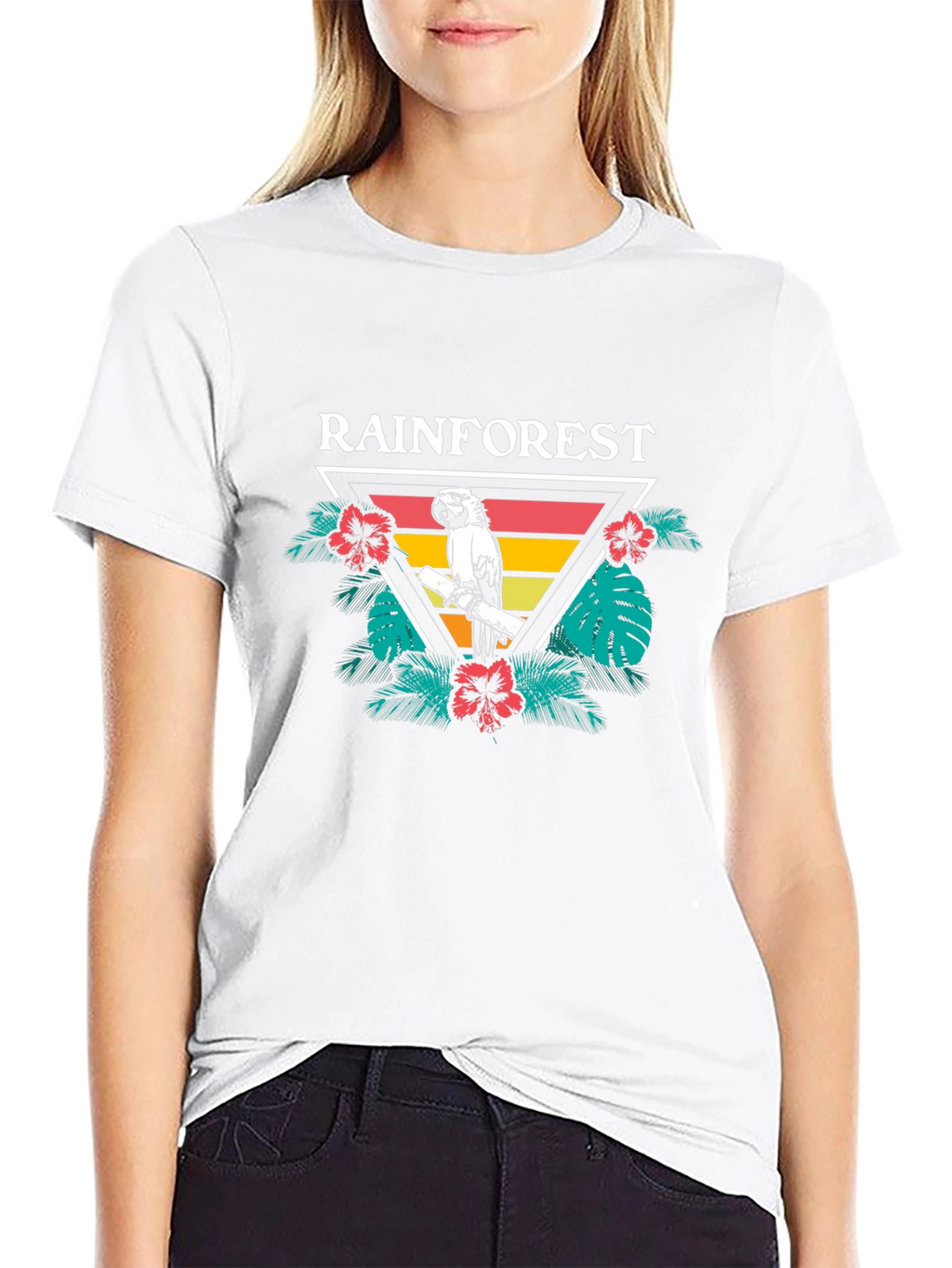 Rainforest Parrot Graphic Tee