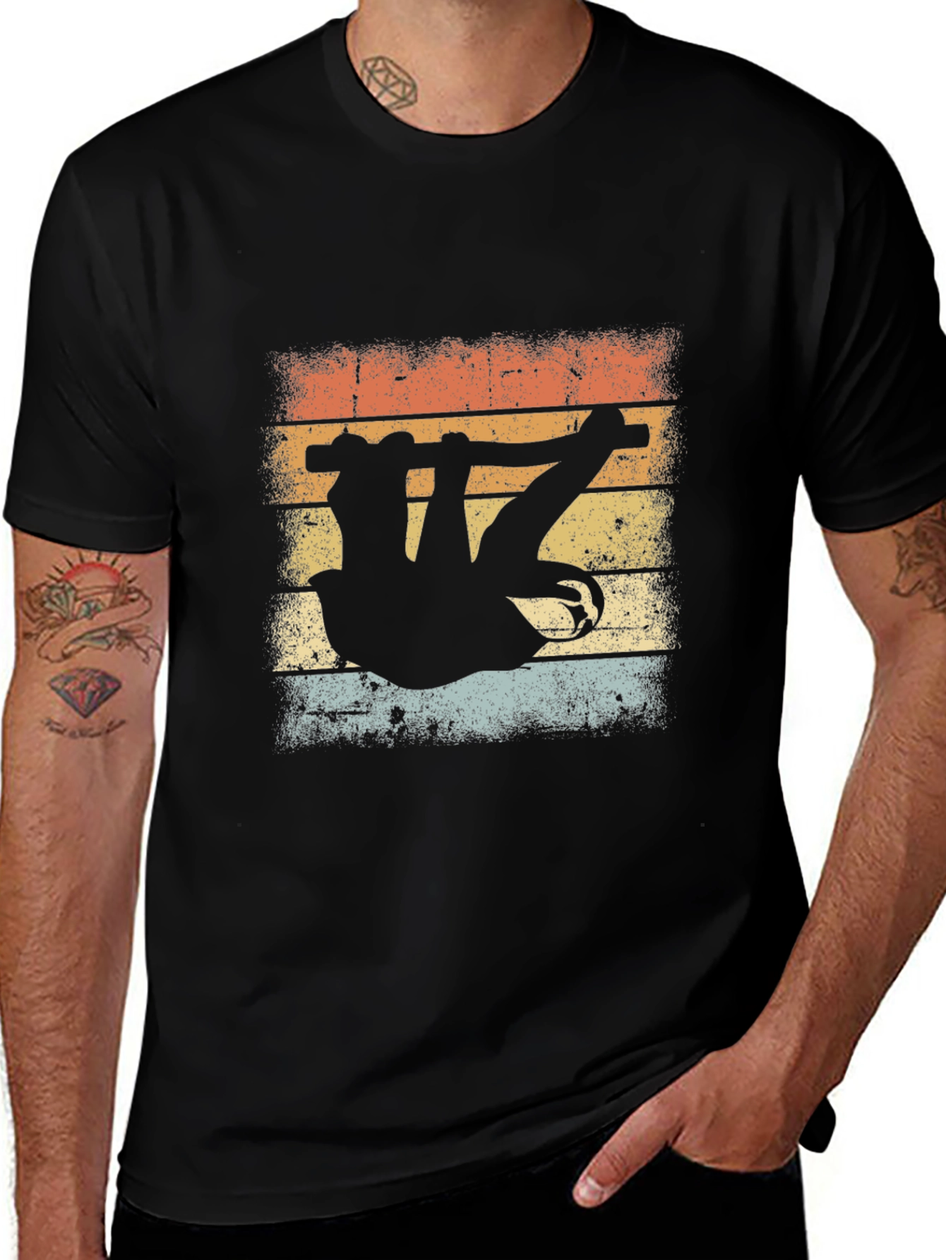 Vintage Sloth T-Shirt - Retro Style