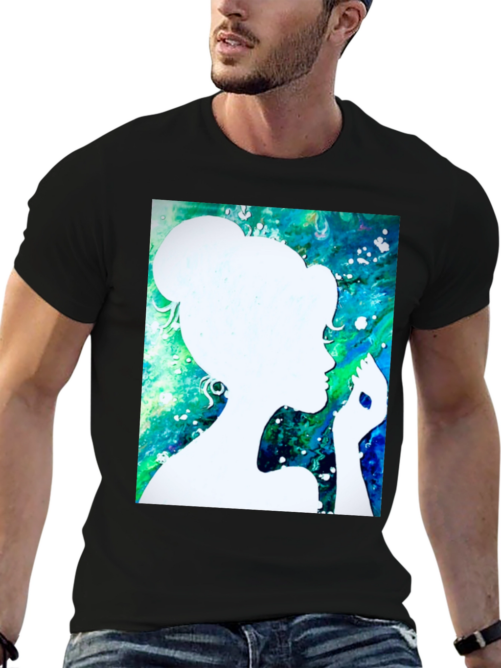 Silhouette Art Black T-Shirt