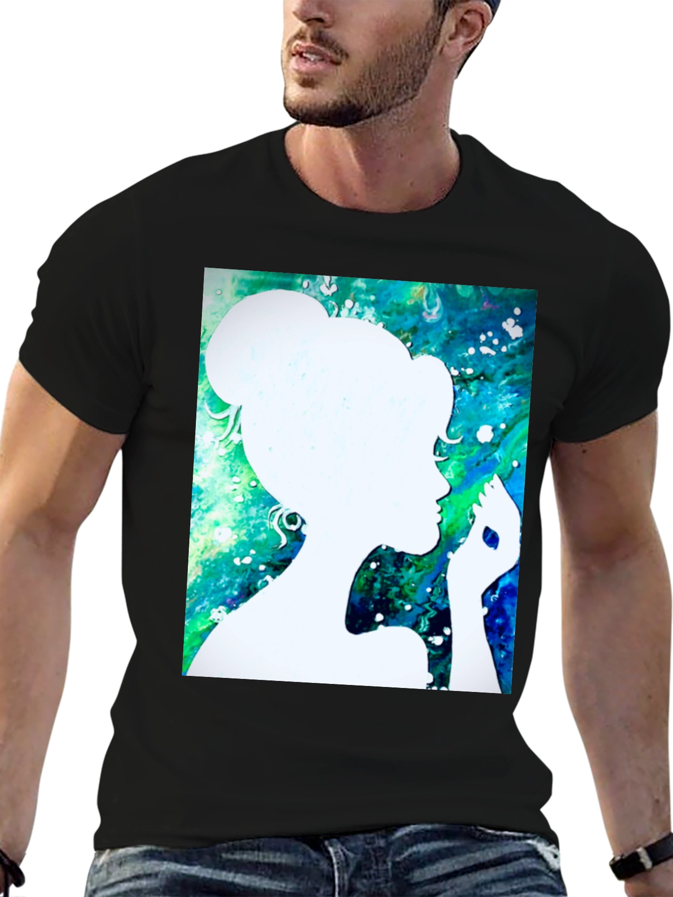 Silhouette Art Black T-Shirt