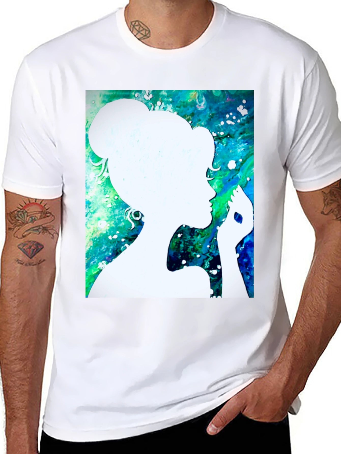 Silhouette Art Black T-Shirt