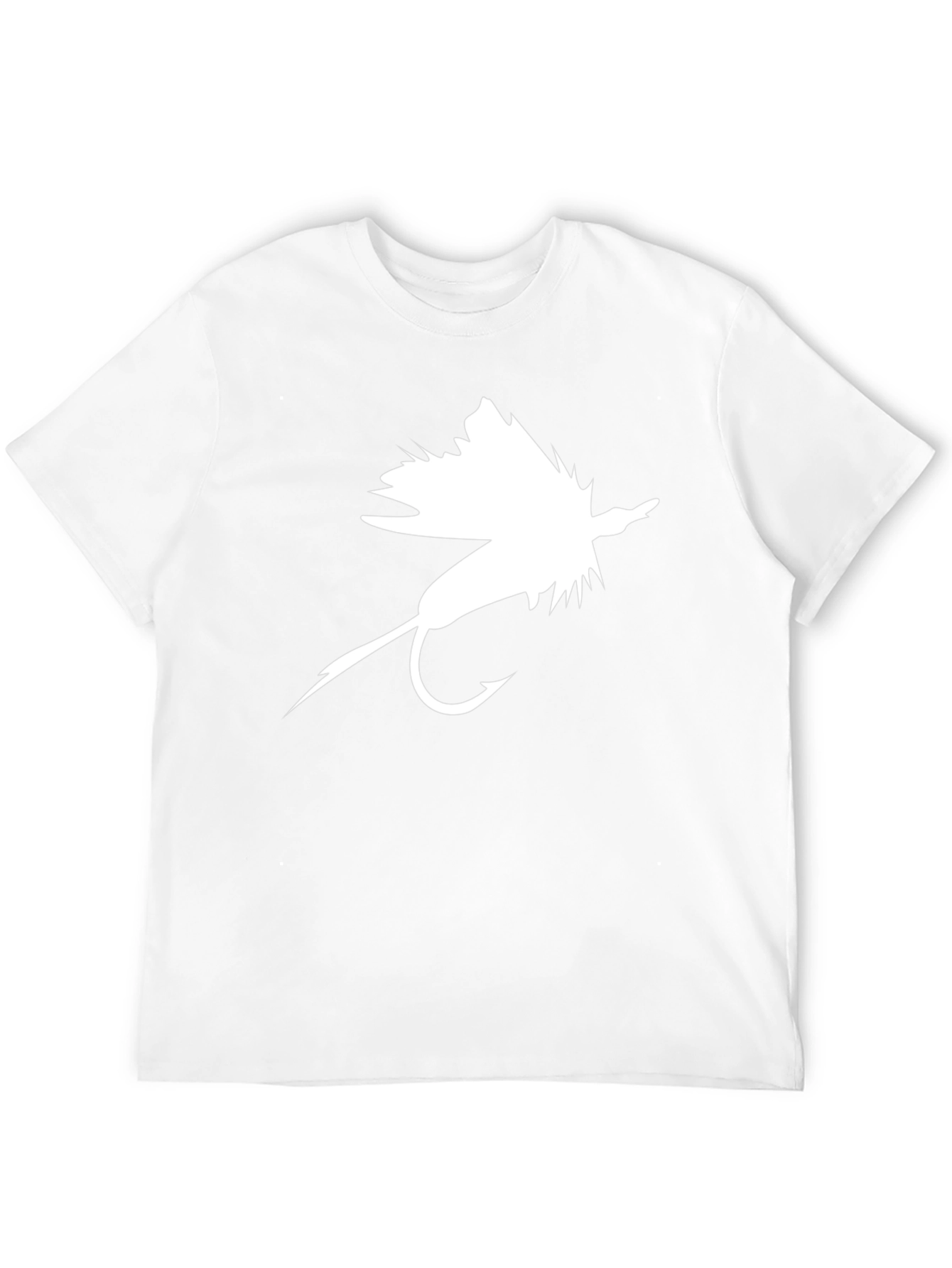 Fly Fishing Lure Graphic Tee - Black