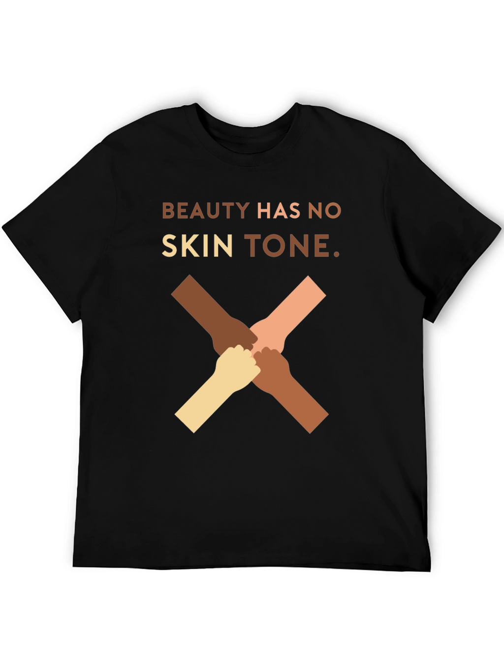 Beauty Has No Skin Tone Graphic T-Shirt