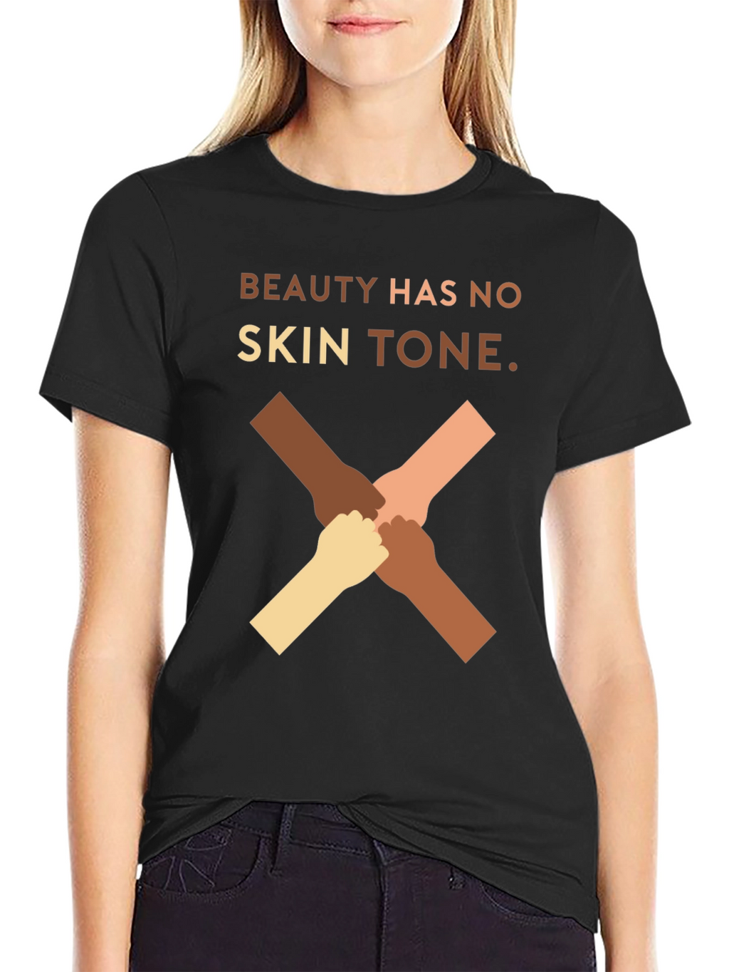 Beauty Has No Skin Tone Graphic T-Shirt