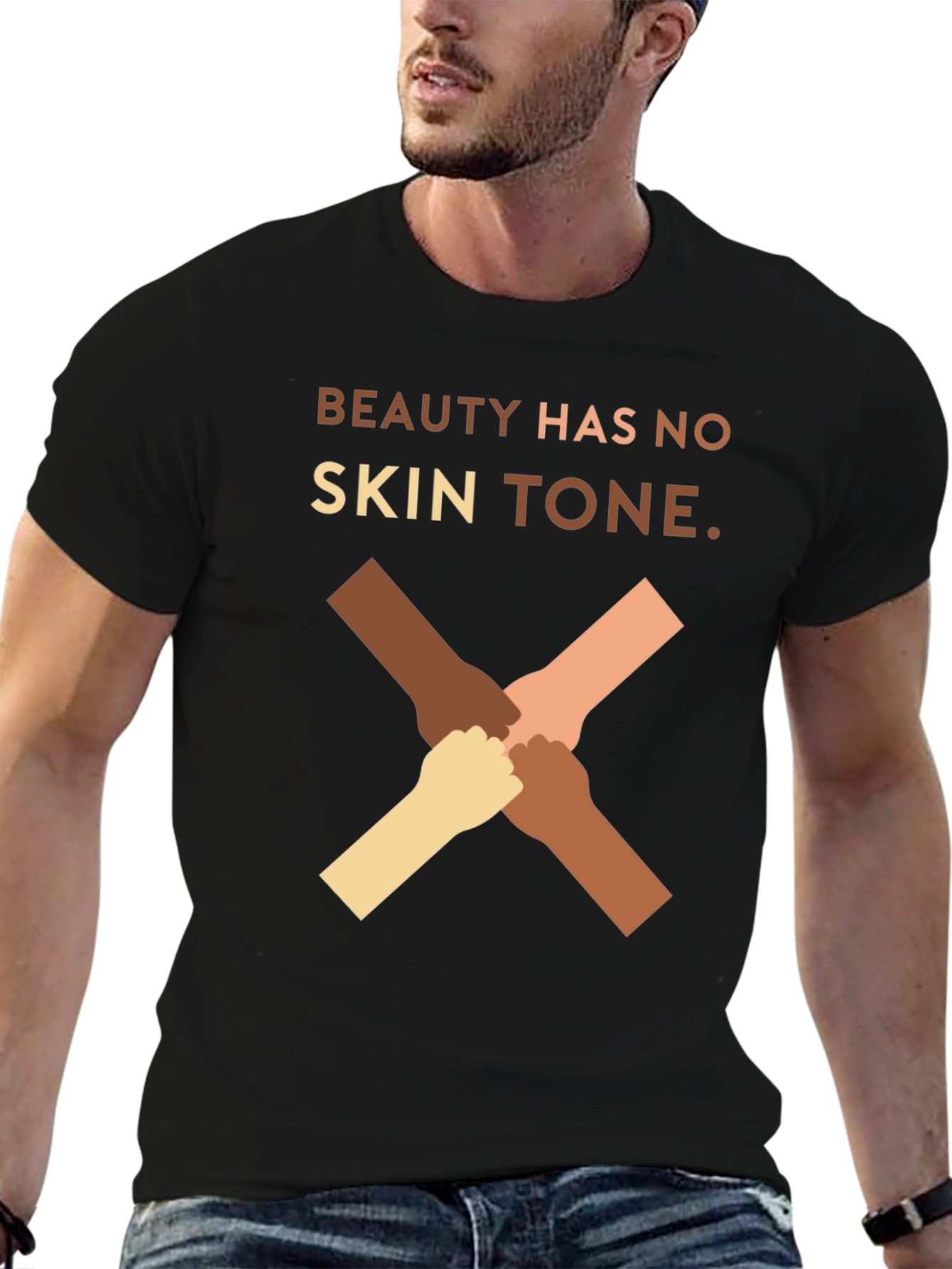 Beauty Has No Skin Tone Graphic T-Shirt