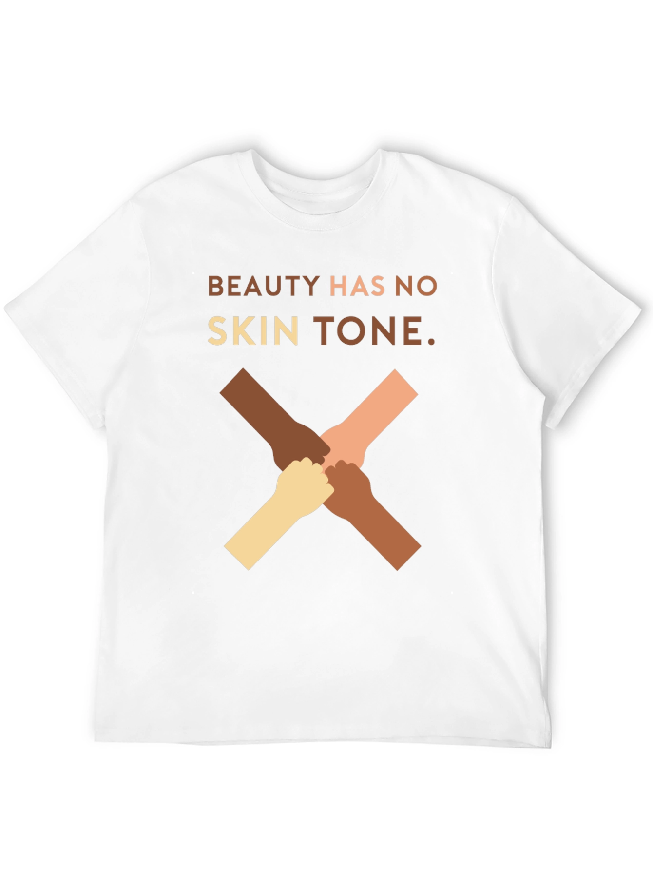 Beauty Has No Skin Tone Graphic T-Shirt