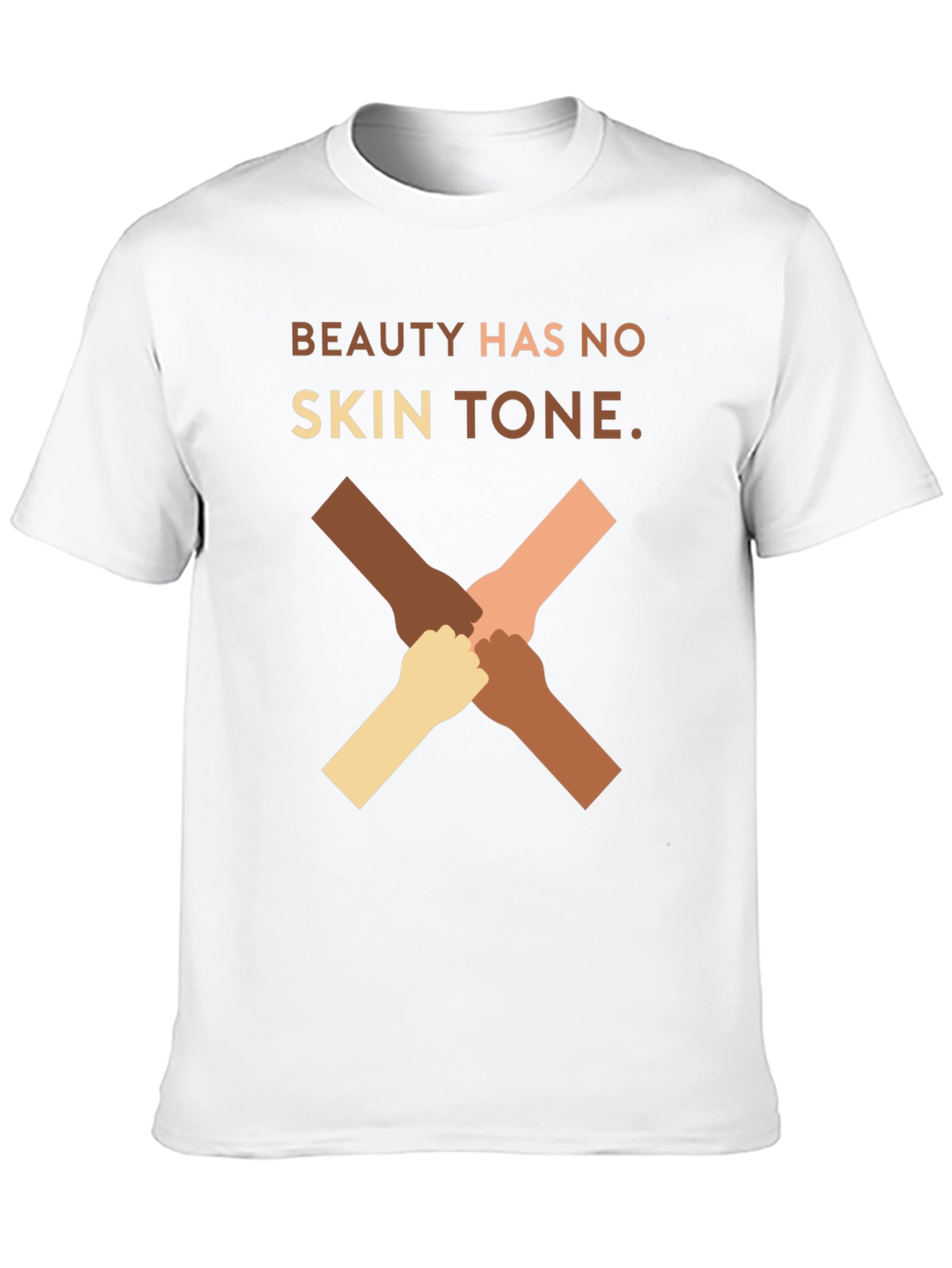 Beauty Has No Skin Tone Graphic T-Shirt