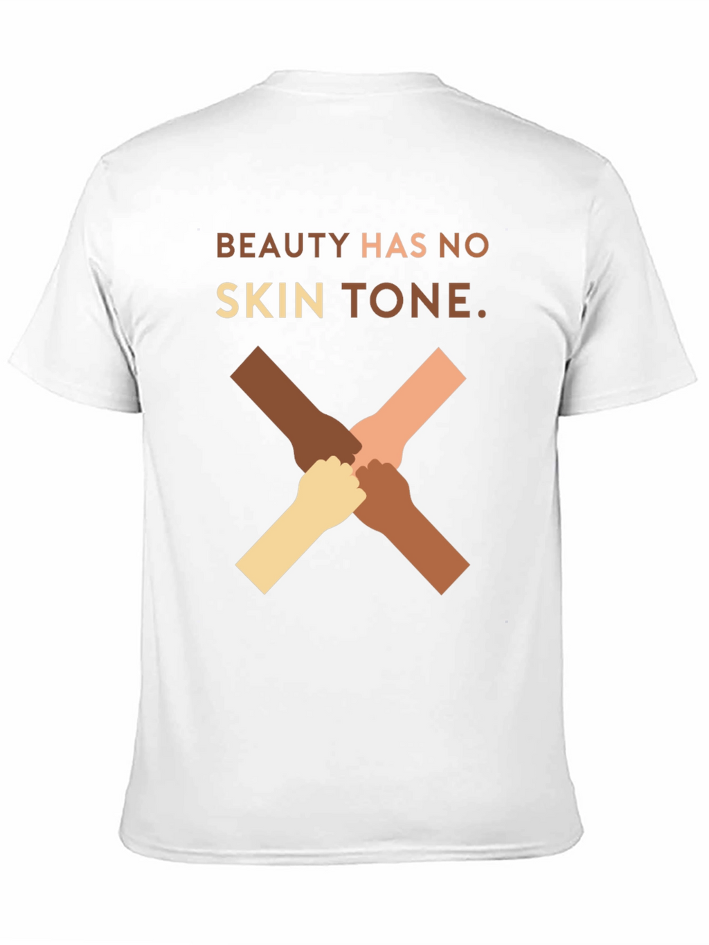 Beauty Has No Skin Tone Graphic T-Shirt
