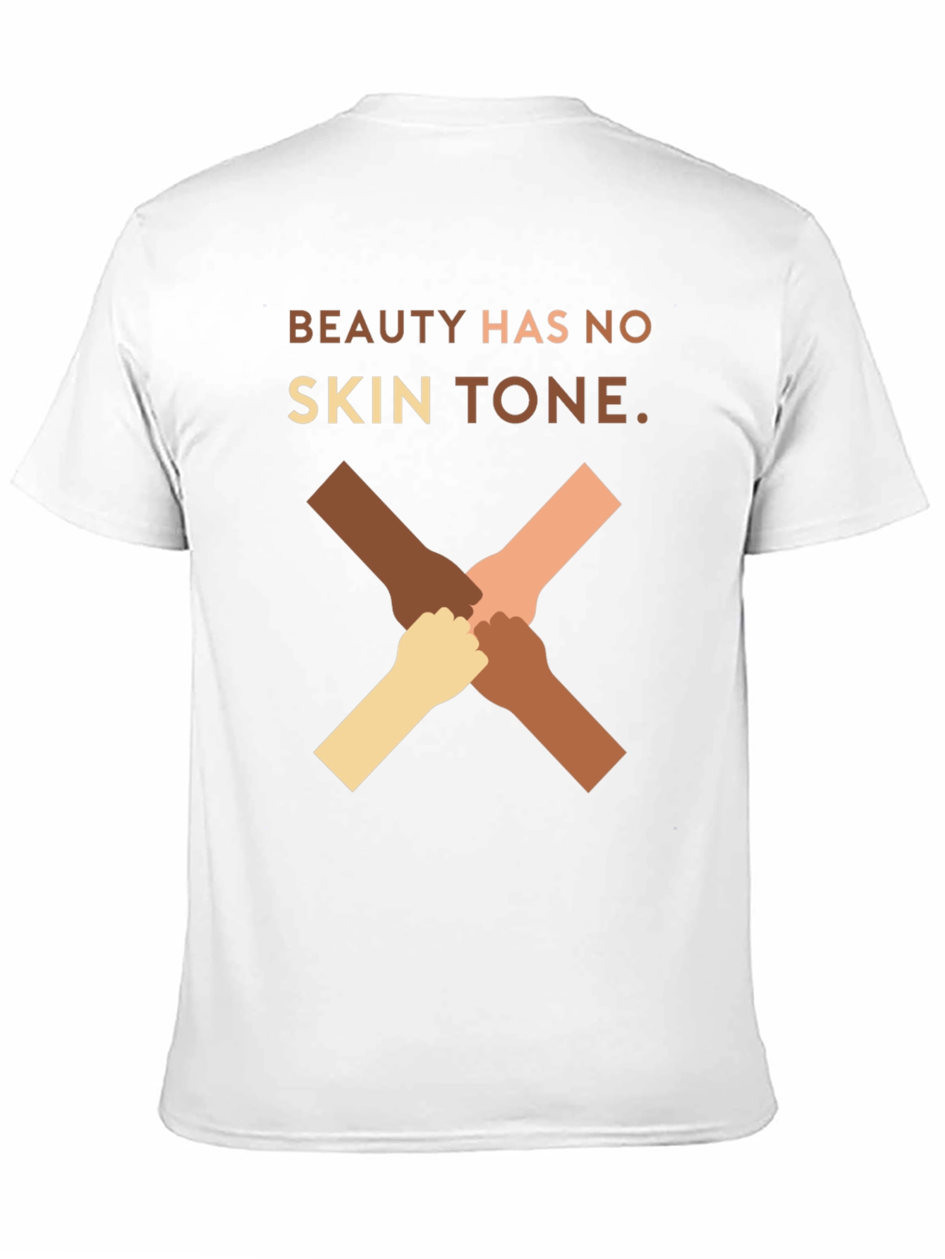Beauty Has No Skin Tone Graphic T-Shirt