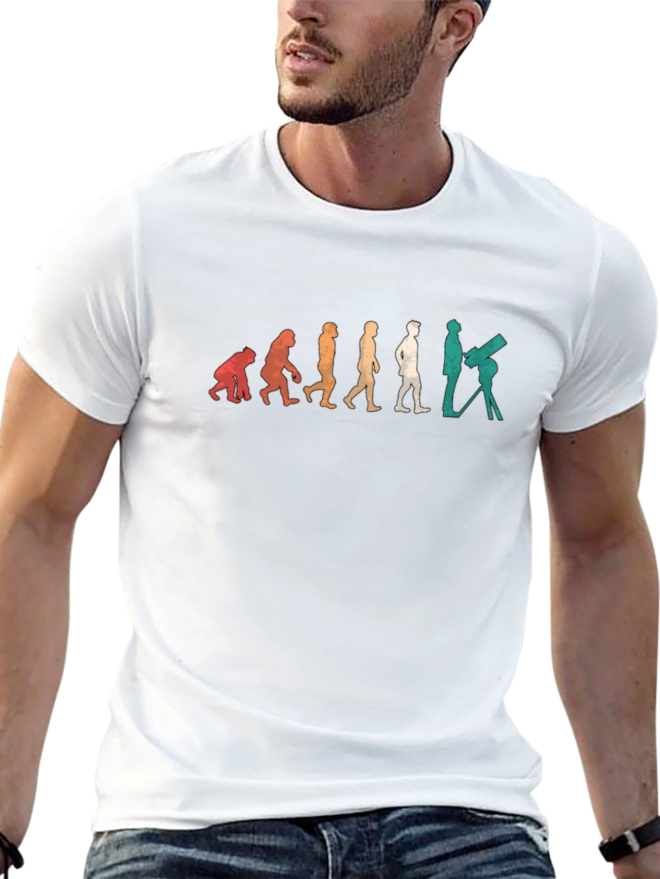 Evolution of Astronomer Black T-Shirt