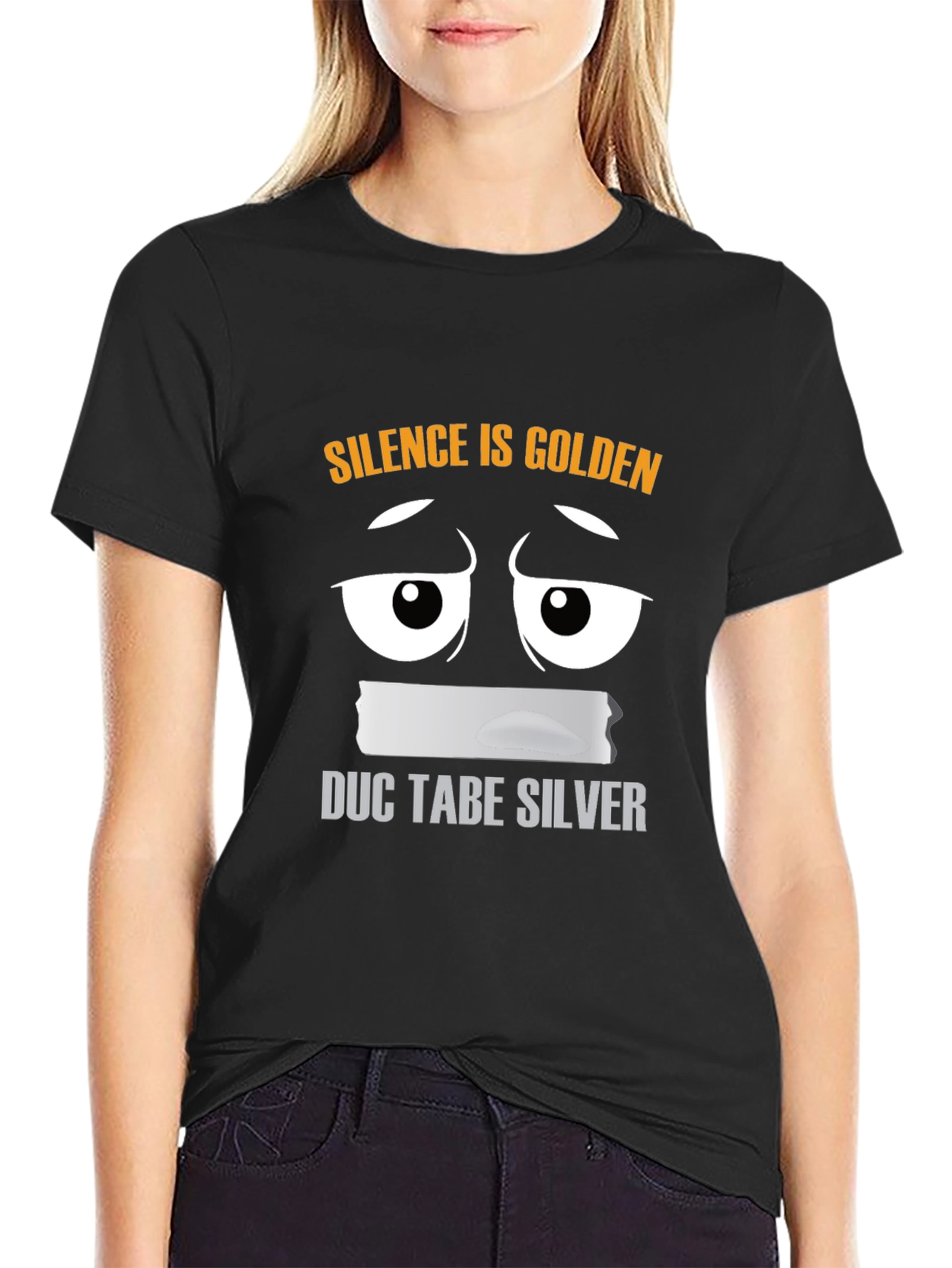 Silence is Golden Funny Graphic Tee