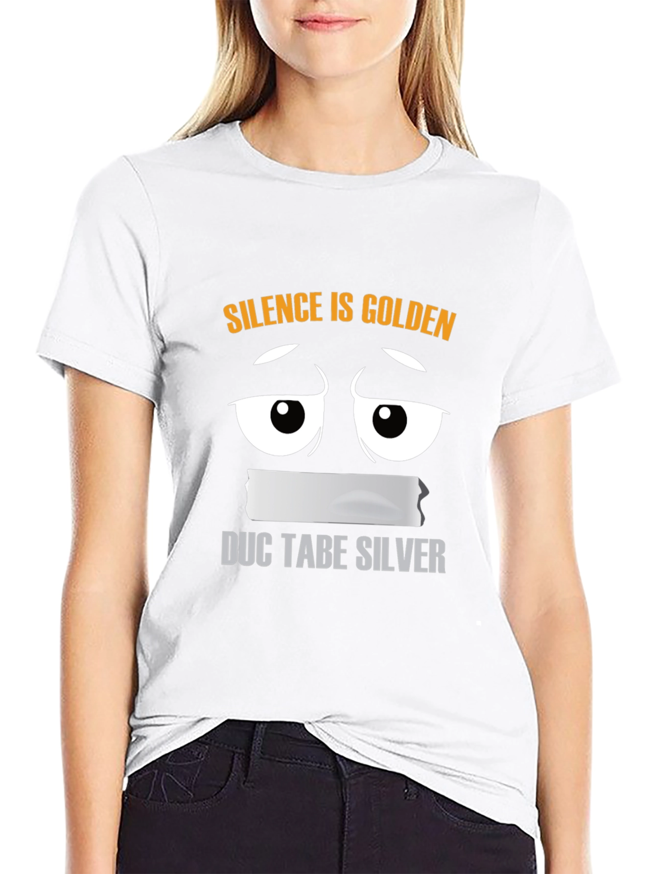 Silence is Golden Funny Graphic Tee