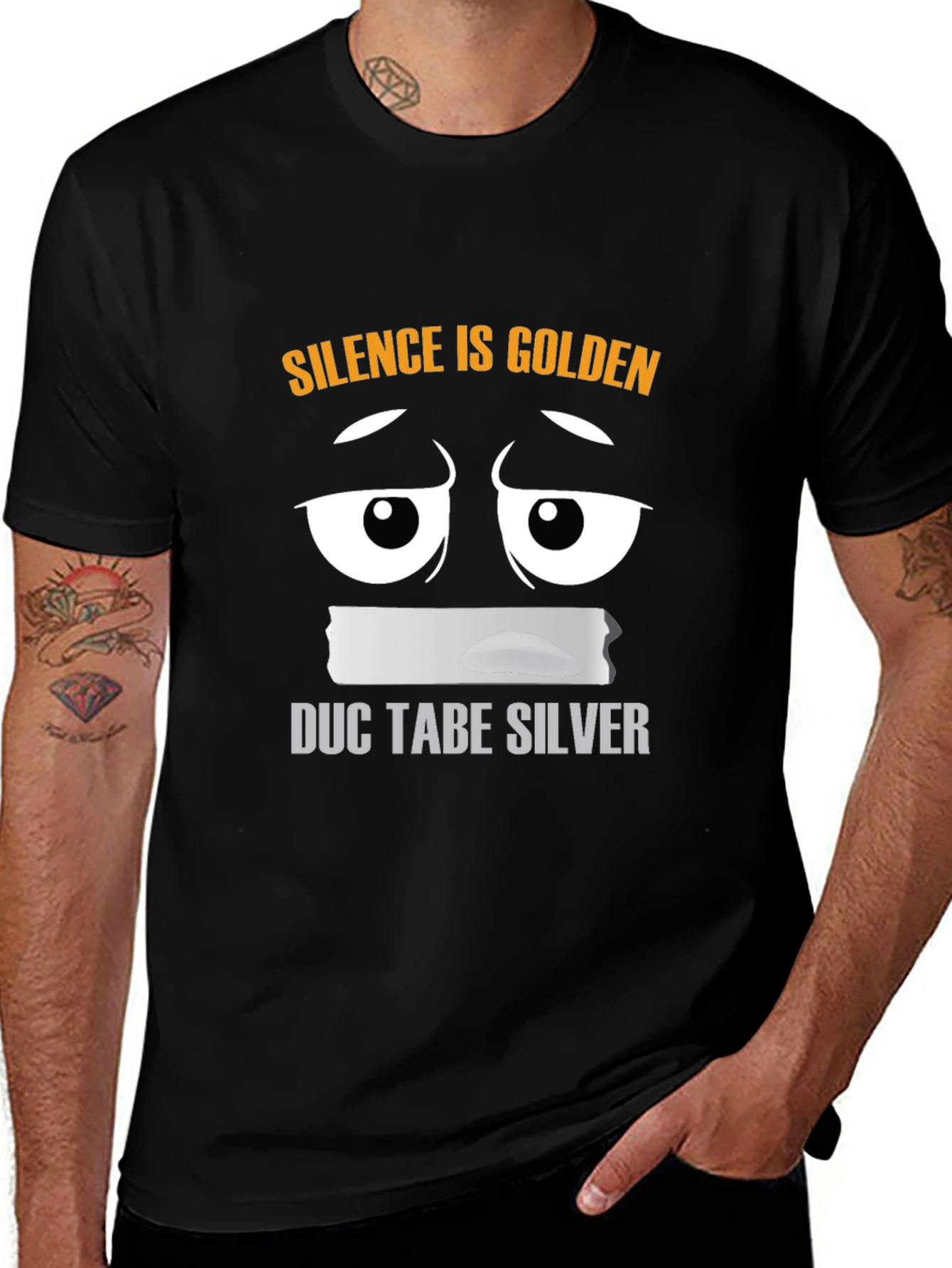 Silence is Golden Funny Graphic Tee