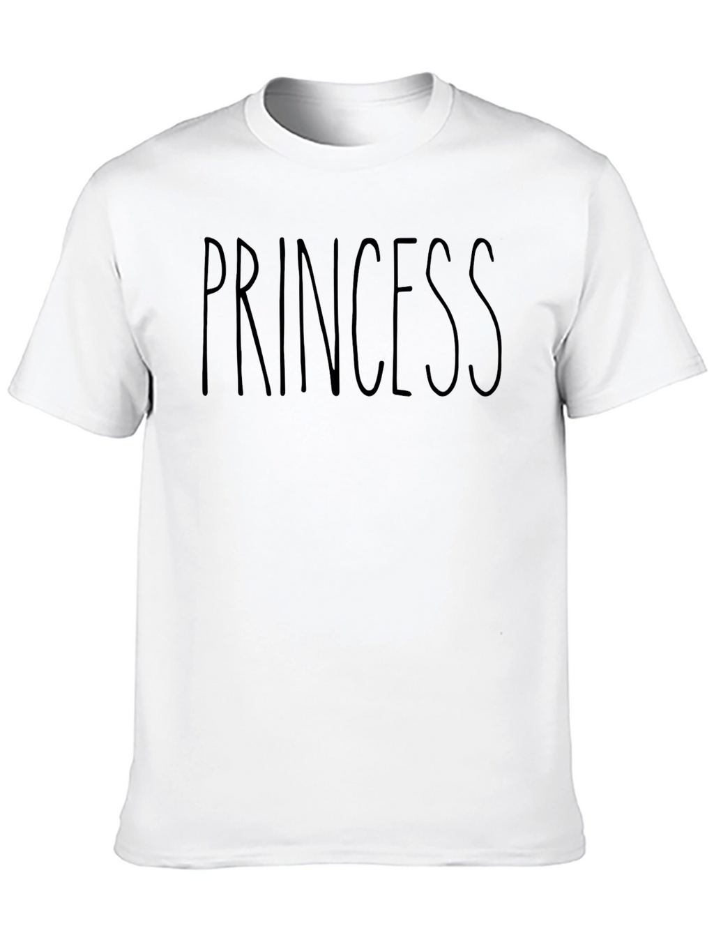 Princess Graphic Tee - Casual Black T-Shirt