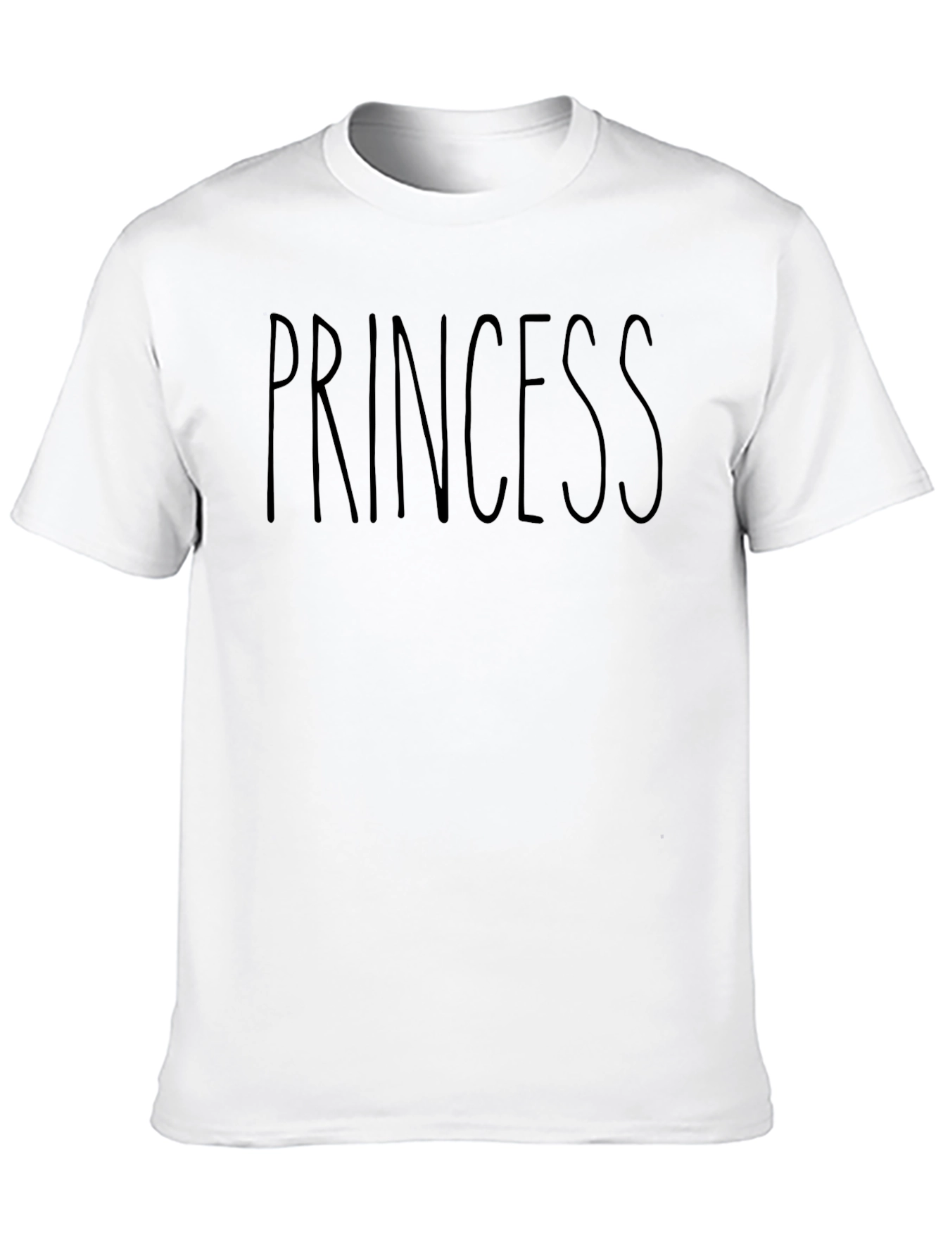 Princess Graphic Tee - Casual Black T-Shirt