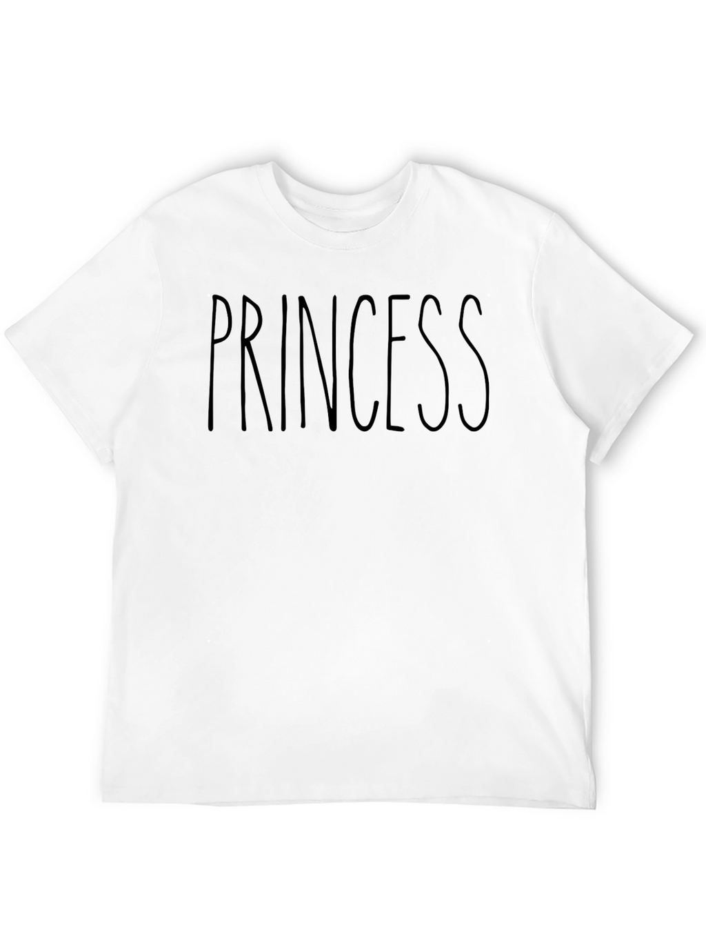 Princess Graphic Tee - Casual Black T-Shirt