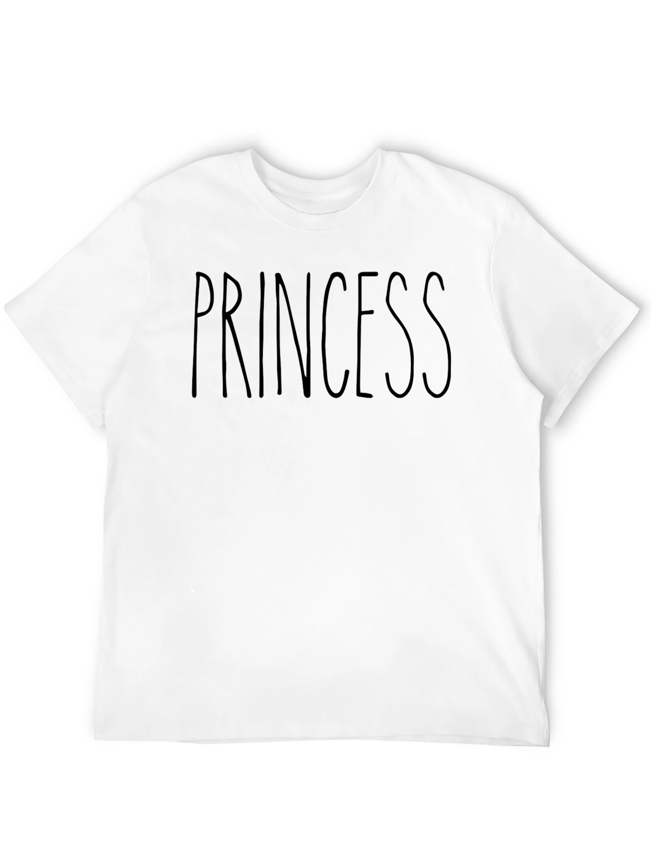 Princess Graphic Tee - Casual Black T-Shirt