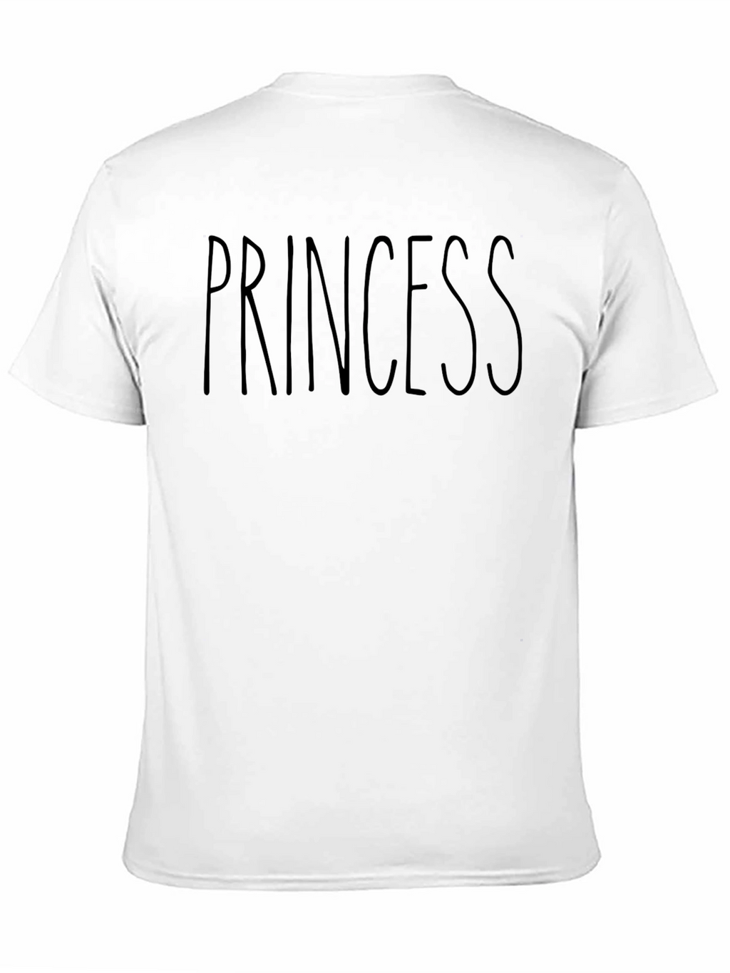 Princess Graphic Tee - Casual Black T-Shirt