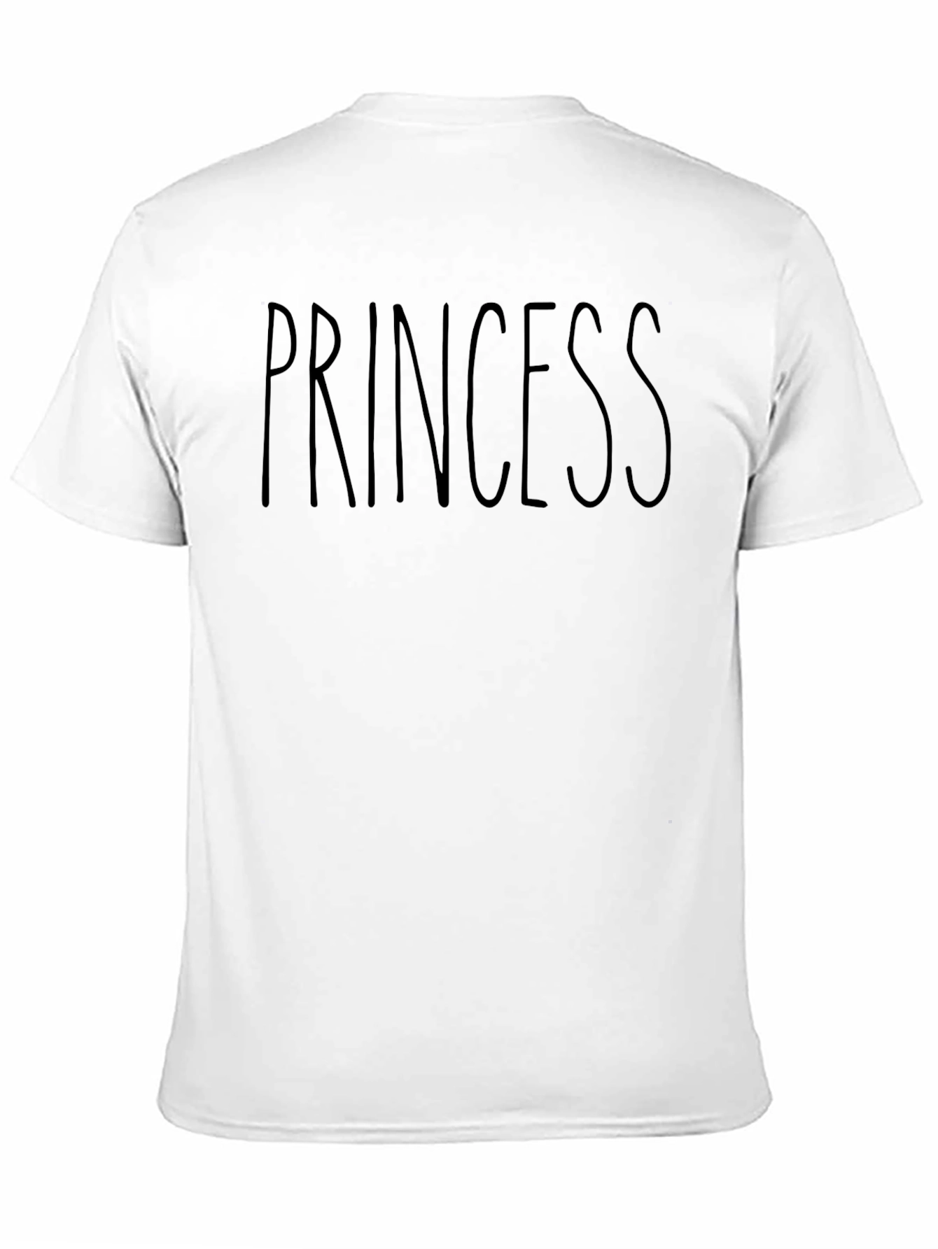 Princess Graphic Tee - Casual Black T-Shirt