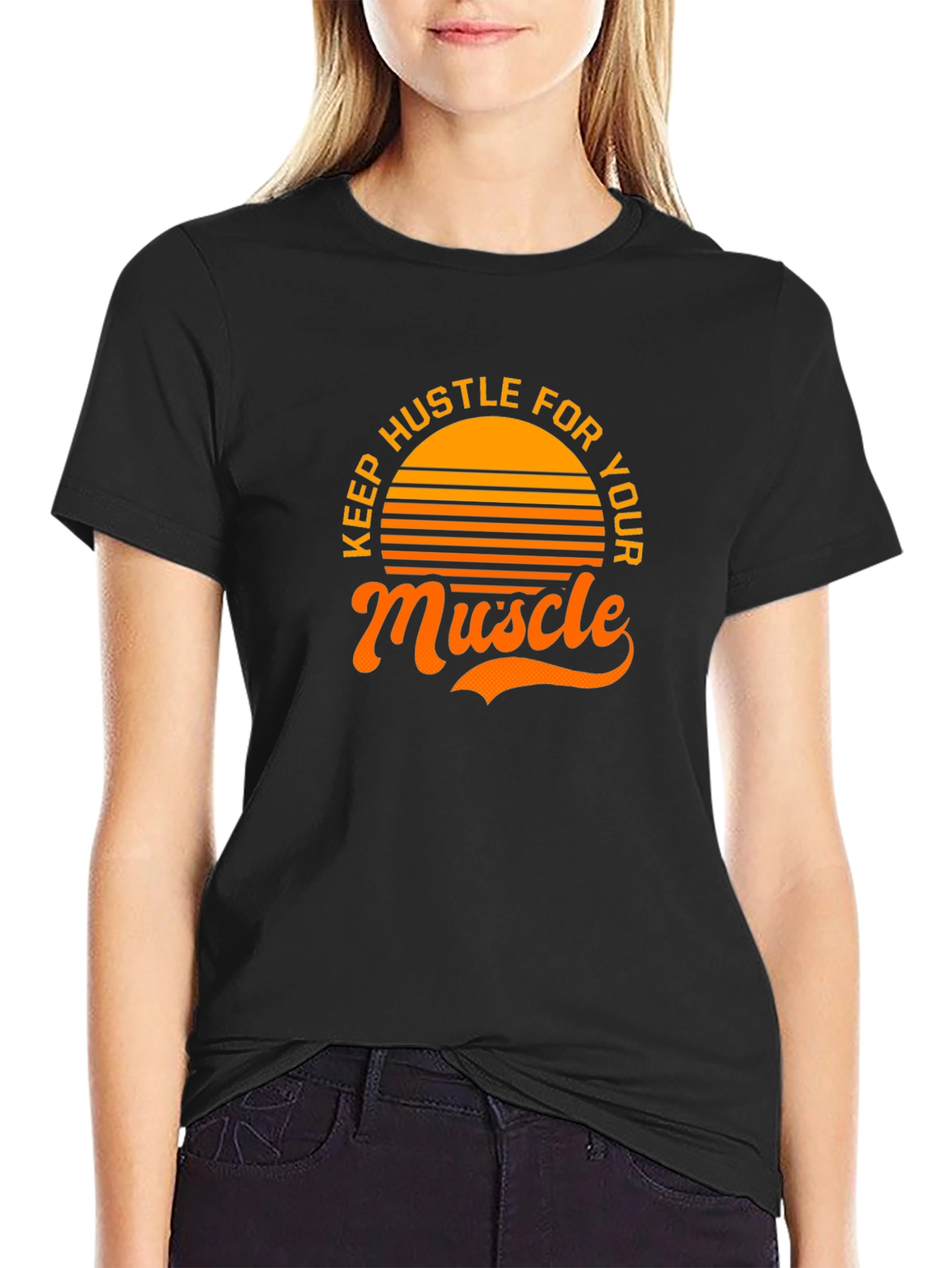 Keep Hustle for Your Muscle Graphic Tee