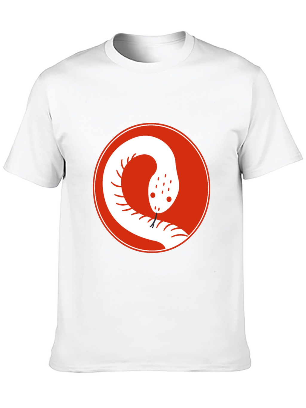 Snake Circle Graphic Tee - Cool Casual Style