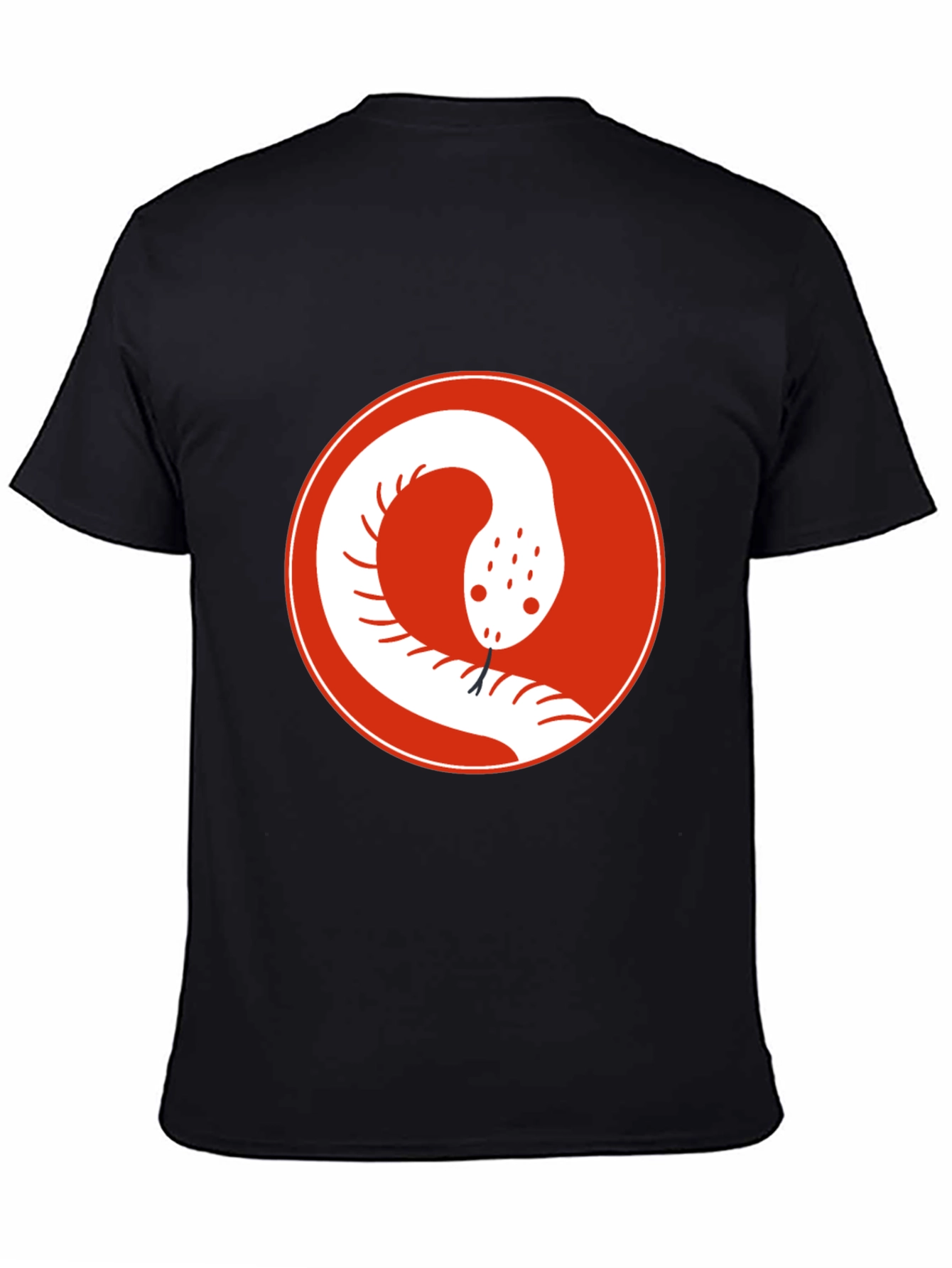 Snake Circle Graphic Tee - Cool Casual Style
