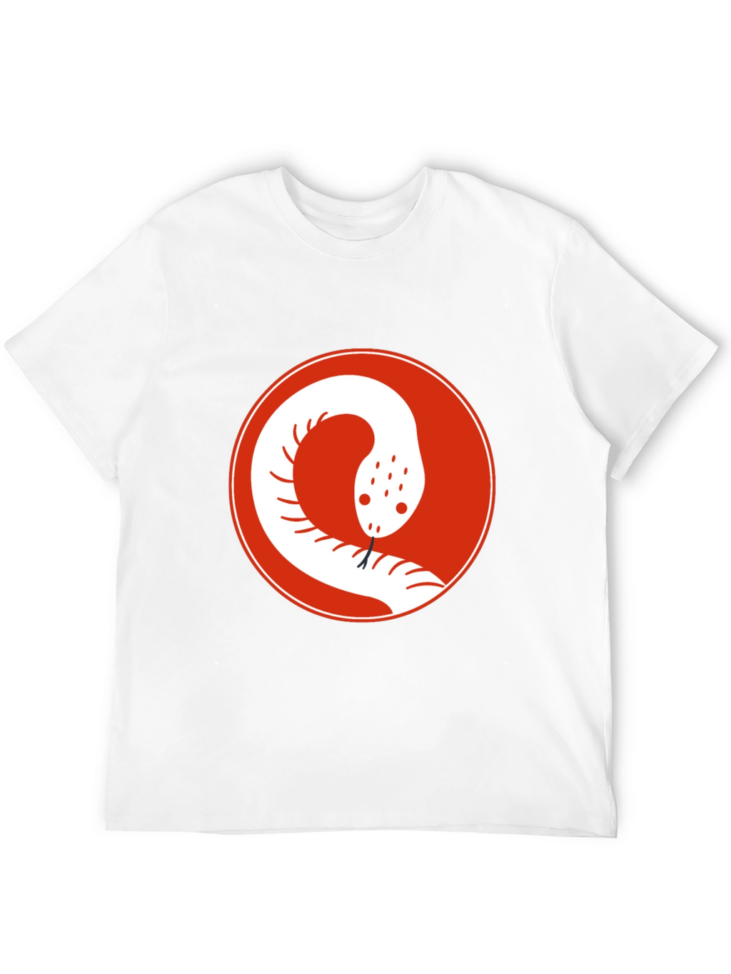 Snake Circle Graphic Tee - Cool Casual Style