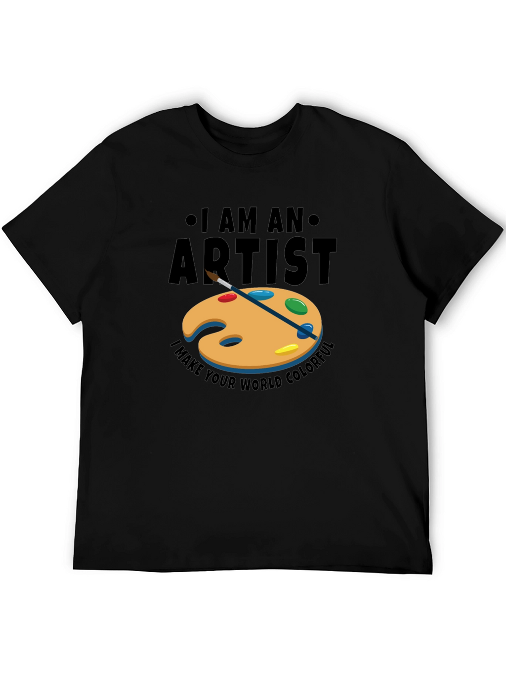 I am an Artist Mens Black Graphic Tee