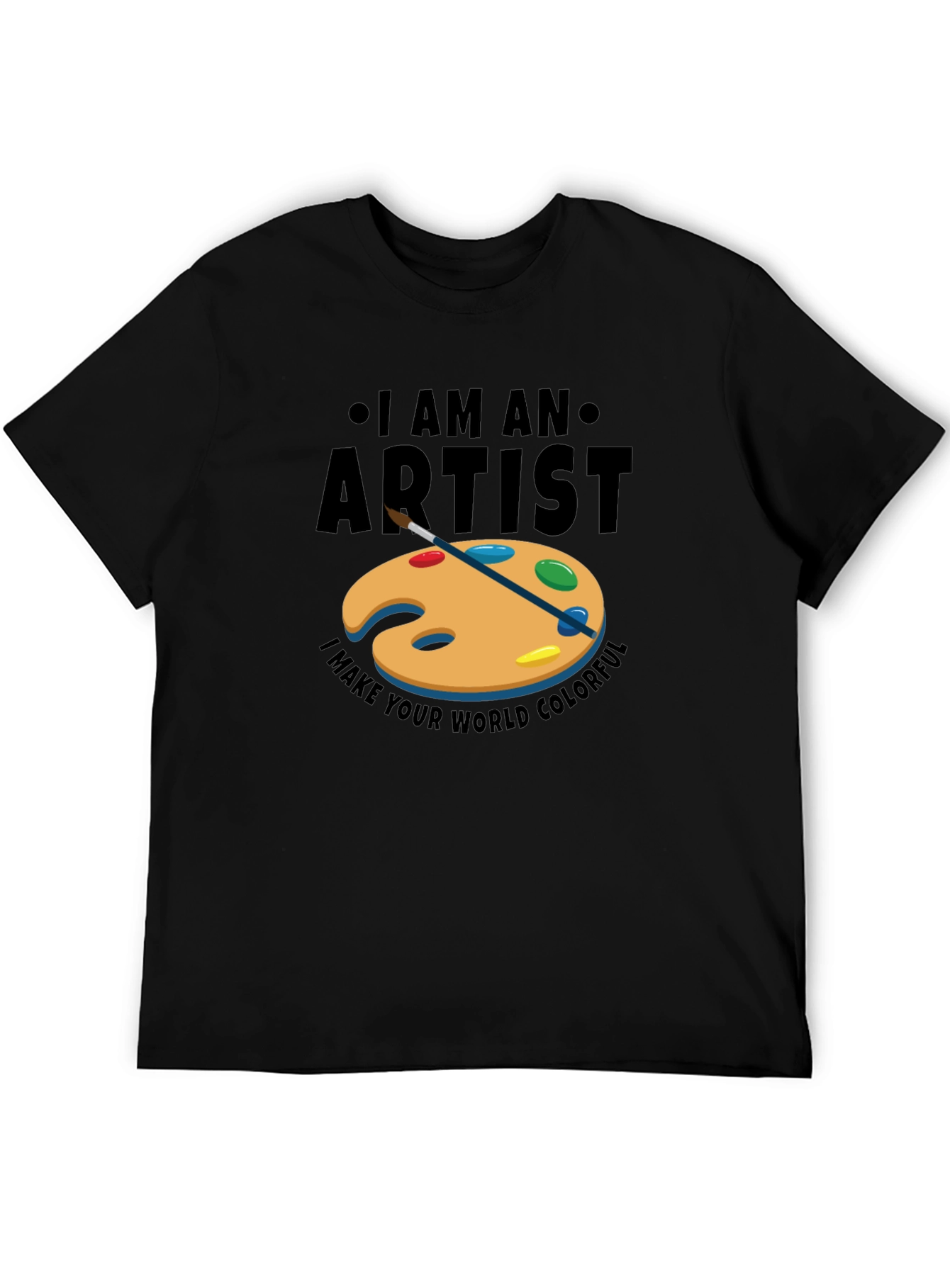 I am an Artist Mens Black Graphic Tee